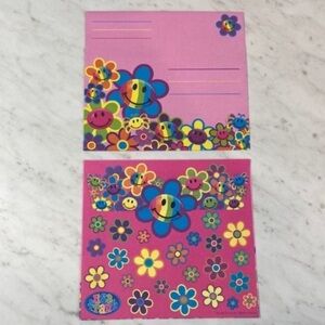 Lisa Frank Flower Power Envelopes Set of 2